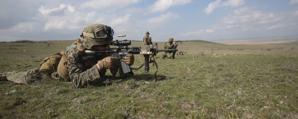U.S. Marine Corps M4 Carbine live-fire exercise poster print