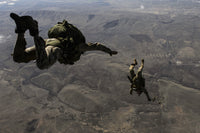 U.S. Army Soldiers conducting HALO jump from C-130J Super Hercules over Yakima Training Center