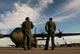 British Royal Air Force C-130J engineers conducting startup procedures poster print.