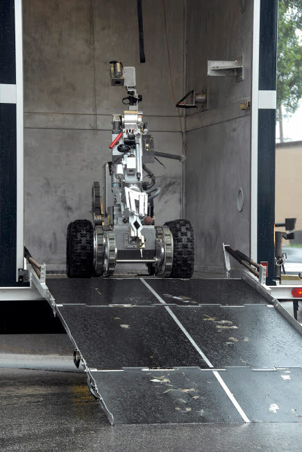 The Andros F6-A Robot Poster Print by Stocktrek Images showcasing advanced robotics design.