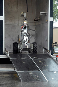 The Andros F6-A Robot Poster Print by Stocktrek Images showcasing advanced robotics design.