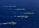 Formation of Warships Poster Print featuring U.S. Navy, ROK Navy, and Japan Maritime Self Defense Force