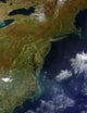 Satellite view of the United States East Coast poster print.
