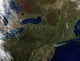 Satellite view of the Northeast United States poster print.