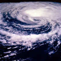 Eye of the Storm Poster Print showcasing dramatic storm clouds.