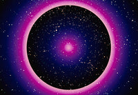Computer Enhanced Space Scene Poster Print featuring cosmic exploration