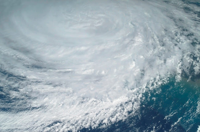 Hurricane Jeanne Poster Print showcasing the powerful force of nature.