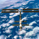 International Space Station Poster Print showcasing vibrant space art.
