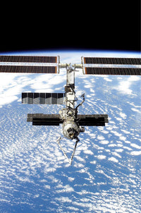 International Space Station Poster Print showcasing the beauty of space.