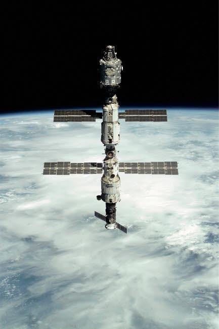 International Space Station Poster Print showcasing Earth's beauty from space.