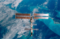 International Space Station Poster Print showcasing Earth from space
