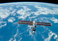 International Space Station Poster Print showcasing the marvel of space engineering.