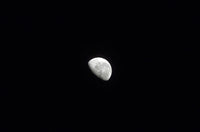 Waning Moon Poster Print showcasing ethereal celestial art.