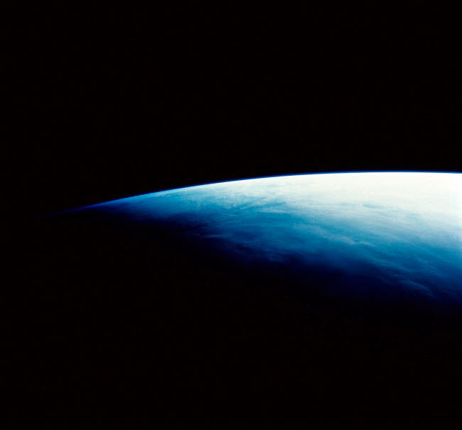 Curve of Planet Poster Print showcasing a celestial view by Stocktrek Images.