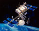 Painting of Space Station Poster Print showcasing a detailed view of a space station.