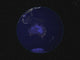 Full Earth at night poster print showcasing vibrant city lights over Australia and Oceania.