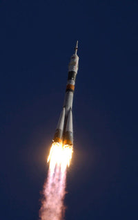 Soyuz TMA-9 Spacecraft Poster Print showcasing space exploration.