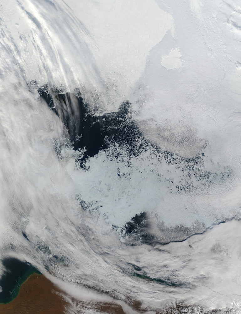 September 11, 2006 Polynya Open Water in Beaufort Sea Poster Print
