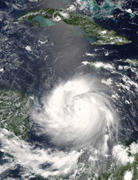Hurricane Felix approaching Nicaragua on September 3, 2007 - Poster Print