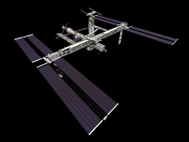 Computer Generated View of the International Space Station Poster Print