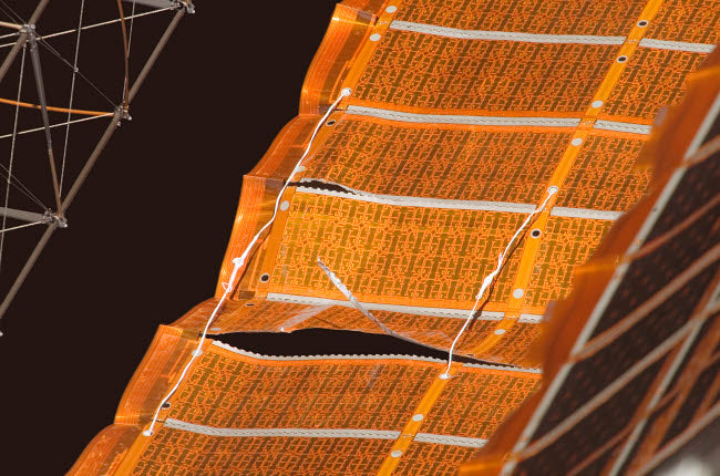 Repaired Solar Array of the International Space Station Poster Print