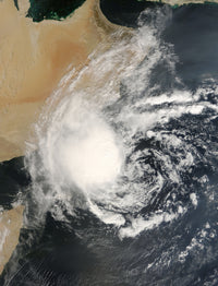 November 1, 2007 Tropical Cyclone approaching the Arabian Peninsula poster print.
