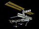 Computer generated view of the International Space Station poster print, showcasing detailed space imagery.
