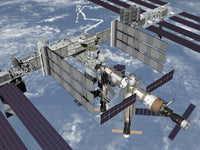 October 2006 International Space Station Poster Print showcasing a high-angle view.