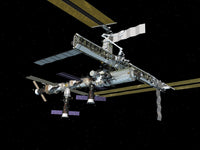 Computer Generated View of the International Space Station Poster Print