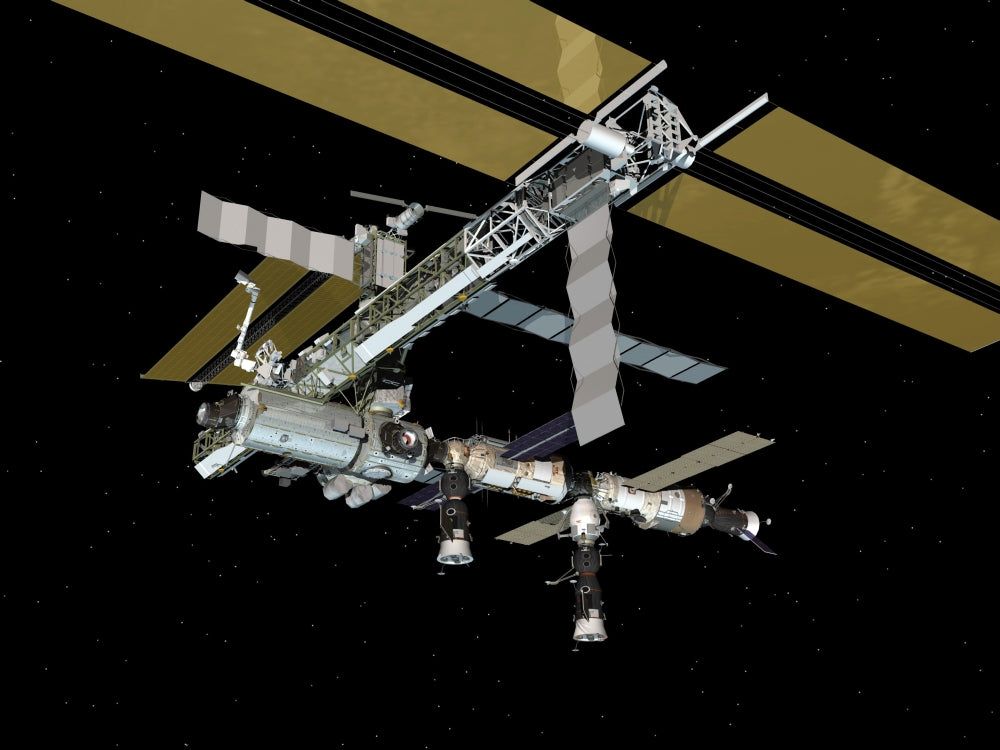 Computer Generated View of the International Space Station Poster Print