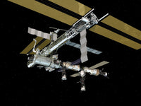 Computer Generated View of the International Space Station Poster Print