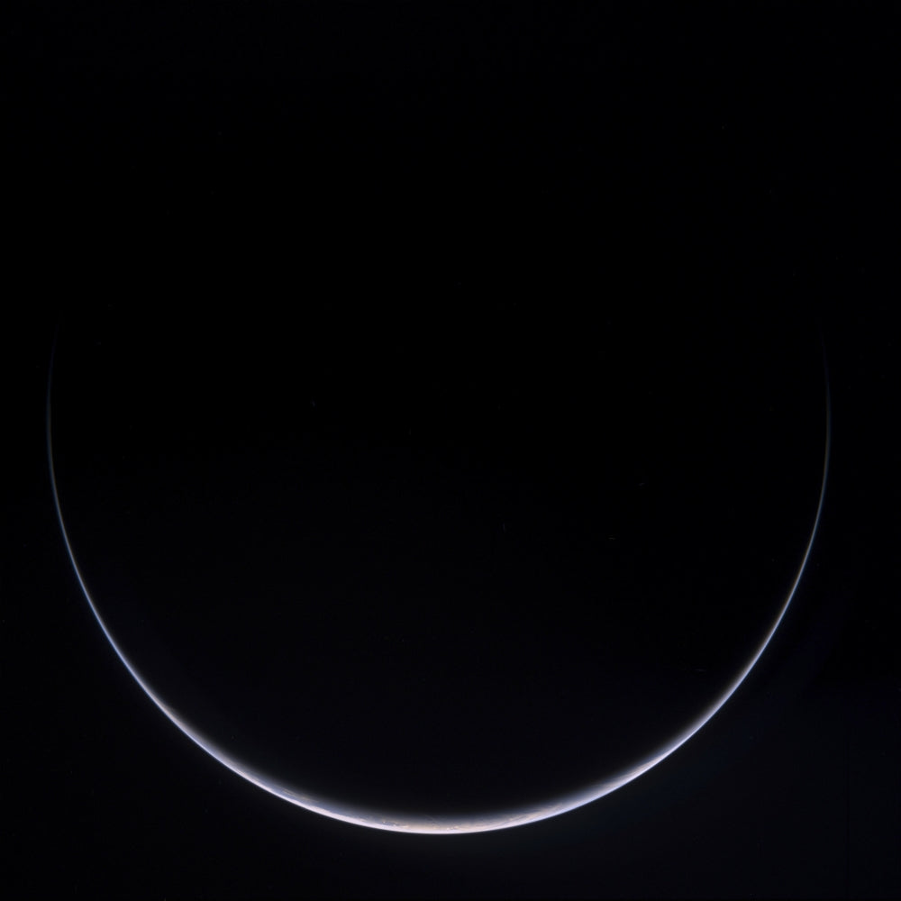 Sun-Illuminated Crescent of Earth Around Antarctica Poster Print