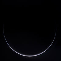Sun-Illuminated Crescent of Earth Around Antarctica Poster Print