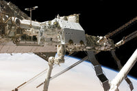 Dextre Robotic System and Canadarm2 Poster Print showcasing technology and innovation.