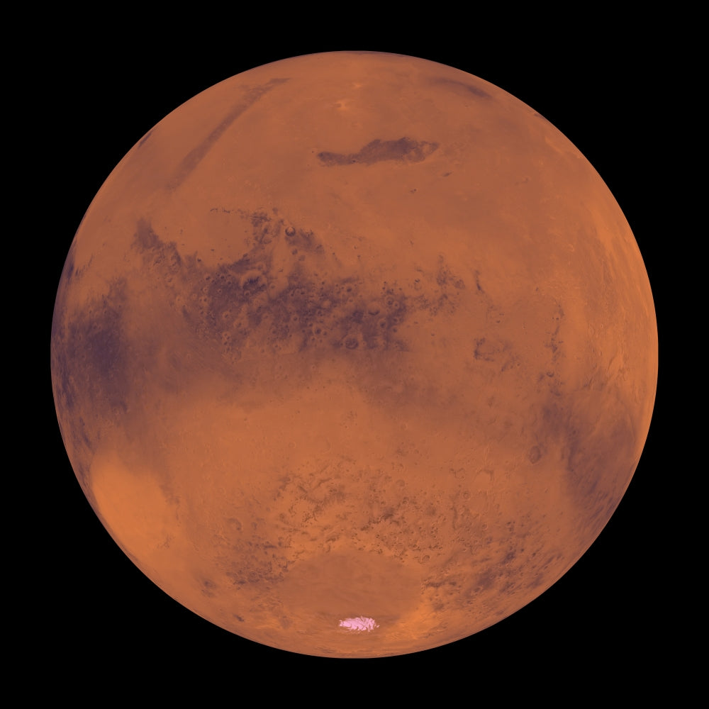 Mars Poster Print showcasing stunning celestial details.