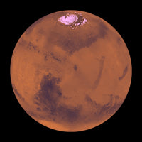 Mars Poster Print showcasing the Red Planet's beauty.