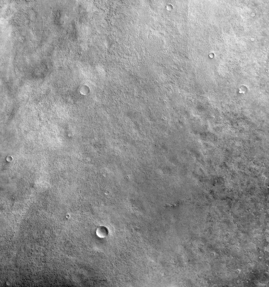 Kepler Crater on Mars Poster Print showcasing Martian landscape.