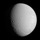 Dione Saturn's Moon Poster Print showcasing its unique surface features.