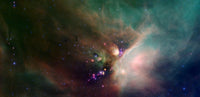 Rho Ophiuchi Nebula Poster Print showcasing vibrant cosmic colors.
