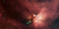 Rho Ophiuchi Nebula Poster Print showcasing vibrant cosmic colors.