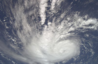 Hurricane Bertha Poster Print showcasing the dramatic beauty of nature.