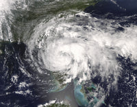 Tropical Storm Fay Over Florida Poster Print showcasing dramatic weather patterns.