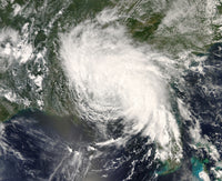 August 23, 2008 Tropical Storm Fay poster print showcasing a powerful storm over the southeastern U.S.