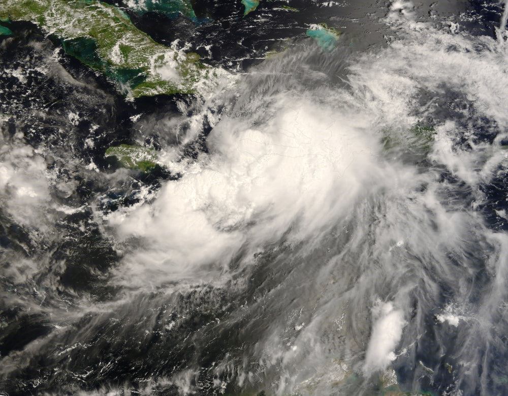 August 27, 2008 Tropical Storm Gustav Poster Print
