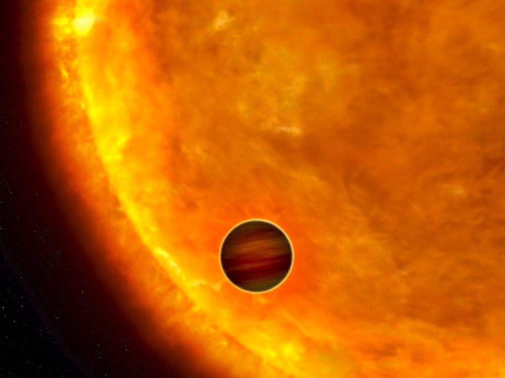 A Jupiter-Sized Planet Passing in Front of Its Parent Star Poster Print