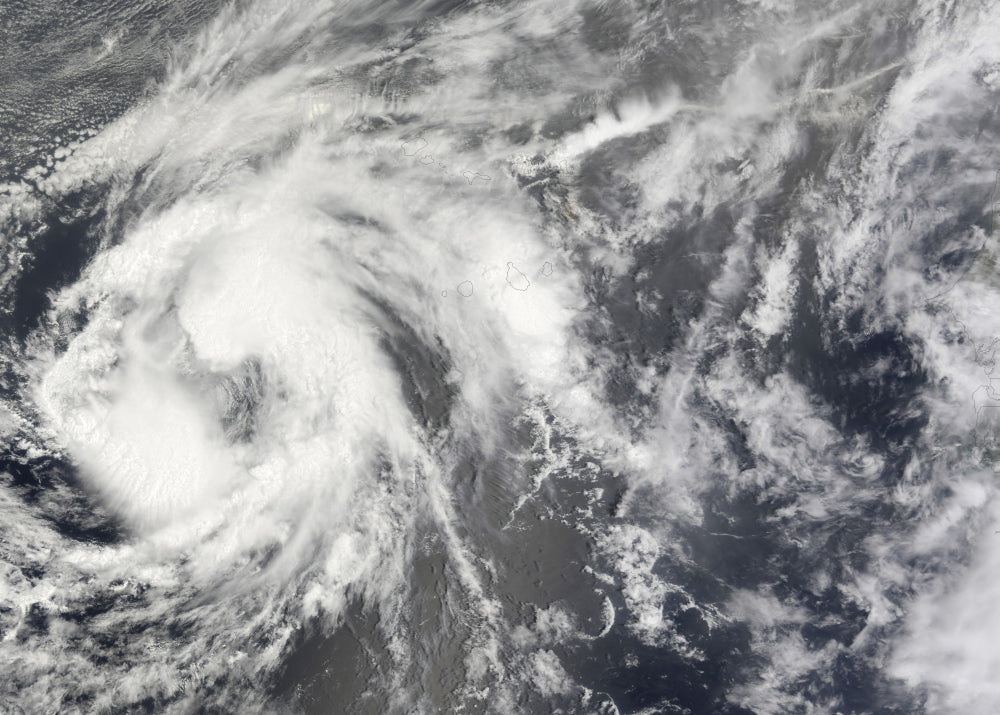 Tropical Storm Josephine Poster Print showcasing vibrant colors and dynamic imagery.