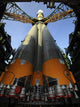 Soyuz TMA-13 spacecraft arriving at the launch pad at Baikonur Cosmodrome poster print.