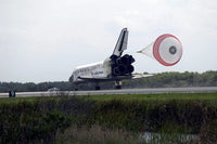 Space Shuttle Discovery Drag Chute Deployment Poster Print