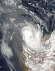 Cyclone Dominic Off the Shore of Western Australia Poster Print