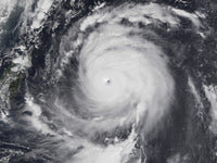 September 10, 2003 Typhoon Maemi in the Pacific Ocean Poster Print